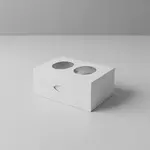 BOXIT CORPORATION 7.95x3.95x0.75 Cupcake Insert for 2 Cup Mini - 100/CS