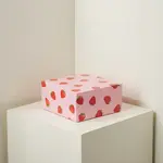 BOXIT CORPORATION 8x8x4 4 Cup Strawberry Cupcake/Bakery Box