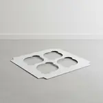 BOXIT CORPORATION Jumbo Cupcake Insert, 4 Cup - 100 Count