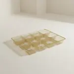 BOXIT CORPORATION Candy Box Tray with 8 Square Cavities - Gold Finish
