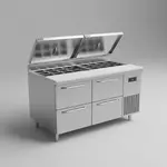 Continental Refrigerator D72N24M-FB-D