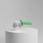 Dexter P177AG-PCP 4" Pizza Cutter with Green Poly Handle