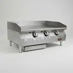 Eagle Group 24" Natural Gas Countertop Griddle with Thermostatic Controls