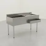 Eagle Group Jockey Box with 24" DB on Right, 7 Circuit Coldplate, Icebin on Left