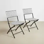 Flash Furniture 2-FV-FWA086-BLK-WHT-GG