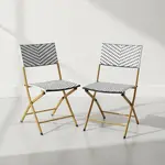 Flash Furniture 2-FV-FWA086-NVY-WHT-GG