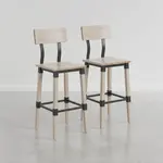 Flash Furniture 2-XU-DG-W0236B-ANTWHT-GG