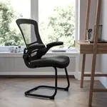 Flash Furniture BL-X-5C-BK-LEA-GG