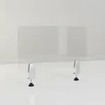 Flash Furniture BR-DDIA-3058-GG Halle Desk Partition - Clear Acrylic