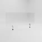 Flash Furniture Halle Desk Partition - Clear Acrylic Divider