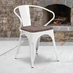 Flash Furniture CH-31270-WH-WD-GG