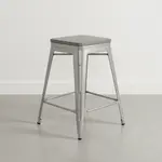 Flash Furniture CH-31320-24-SIL-PL2G-GG