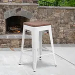 Flash Furniture CH-31320-24-WH-WD-GG
