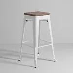 Flash Furniture CH-31320-30-WH-WD-GG