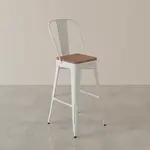 Flash Furniture Outdoor Bar Stool with Curved Back