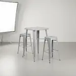 Flash Furniture CH-31330B-2-30SQ-SIL-GG