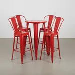 Flash Furniture CH-51080BH-4-30CAFE-RED-GG