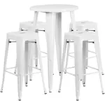 Flash Furniture CH-51080BH-4-30SQST-WH-GG