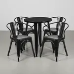 Flash Furniture CH-51080TH-4-18ARM-BK-GG