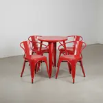 Flash Furniture CH-51080TH-4-18ARM-RED-GG