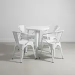 Flash Furniture CH-51080TH-4-18ARM-WH-GG