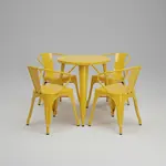 Flash Furniture CH-51080TH-4-18ARM-YL-GG