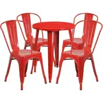 Flash Furniture CH-51080TH-4-18CAFE-RED-GG