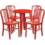 Flash Furniture CH-51080TH-4-18VRT-RED-GG