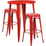 Flash Furniture CH-51090BH-2-30SQST-RED-GG