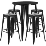 Flash Furniture CH-51090BH-4-30SQST-BK-GG