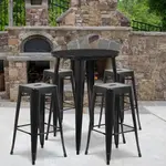Flash Furniture CH-51090BH-4-30SQST-BK-GG