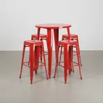 Flash Furniture CH-51090BH-4-30SQST-RED-GG