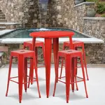 Flash Furniture CH-51090BH-4-30SQST-RED-GG