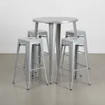 Flash Furniture CH-51090BH-4-30SQST-SIL-GG