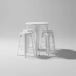 Flash Furniture CH-51090BH-4-30SQST-WH-GG