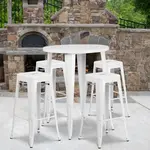 Flash Furniture CH-51090BH-4-30SQST-WH-GG
