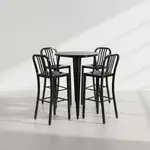 Flash Furniture CH-51090BH-4-30VRT-BK-GG