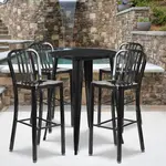 Flash Furniture CH-51090BH-4-30VRT-BK-GG