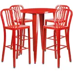 Flash Furniture CH-51090BH-4-30VRT-RED-GG