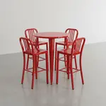 Flash Furniture CH-51090BH-4-30VRT-RED-GG