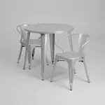 Flash Furniture CH-51090TH-2-18ARM-SIL-GG