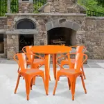 Flash Furniture CH-51090TH-4-18ARM-OR-GG