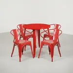 Flash Furniture CH-51090TH-4-18ARM-RED-GG