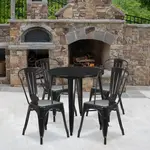 Flash Furniture CH-51090TH-4-18CAFE-BK-GG