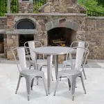 Flash Furniture CH-51090TH-4-18CAFE-SIL-GG
