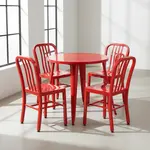 Flash Furniture CH-51090TH-4-18VRT-RED-GG