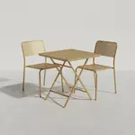 Flash Furniture CO-28SQF-02CHR2-GD-GG