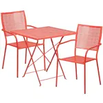 Flash Furniture CO-28SQF-02CHR2-RED-GG