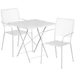 Flash Furniture CO-28SQF-02CHR2-WH-GG