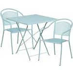 Flash Furniture CO-28SQF-03CHR2-SKY-GG